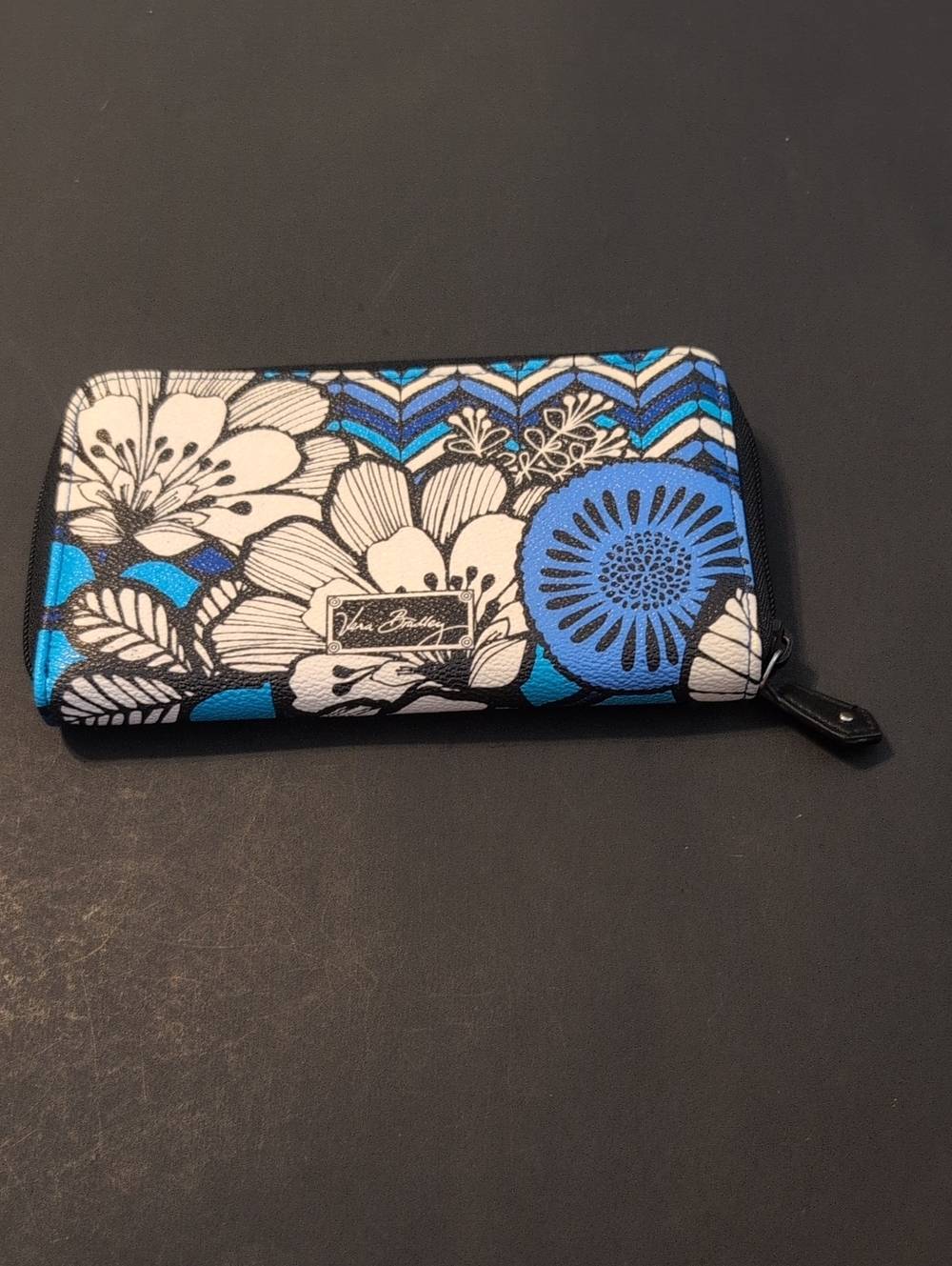Vera Bradley Blue Bayou Accordion Zip Wallet